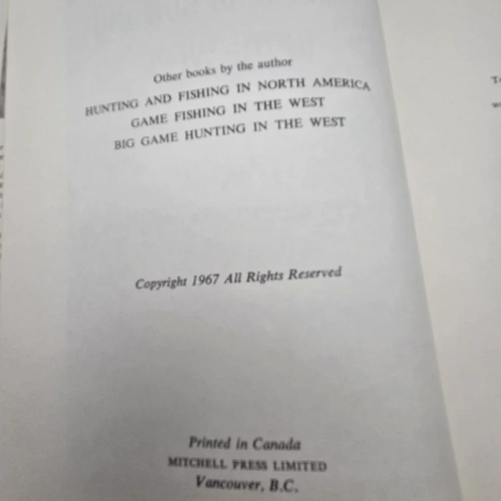 Game Bird Hunting In The West By Mike Cramond HC 1967 Signed First Edition